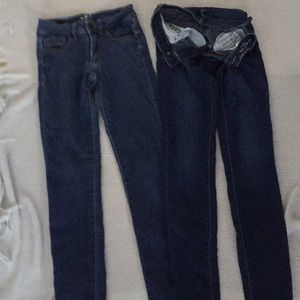 2 pairs of garage jeans size 00